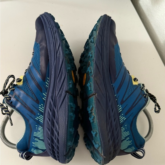 Hoka Blue and Green Athletic Shoes - Picture 6 of 9